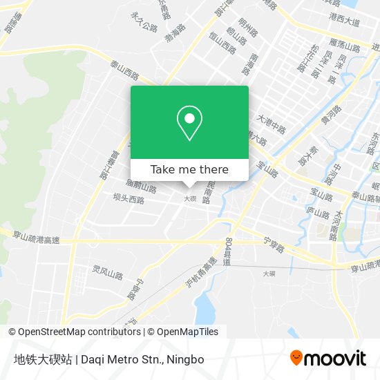 地铁大碶站 | Daqi Metro Stn. map