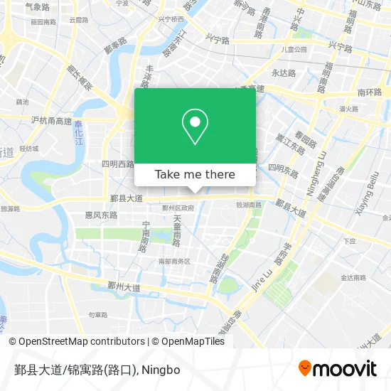 鄞县大道/锦寓路(路口) map
