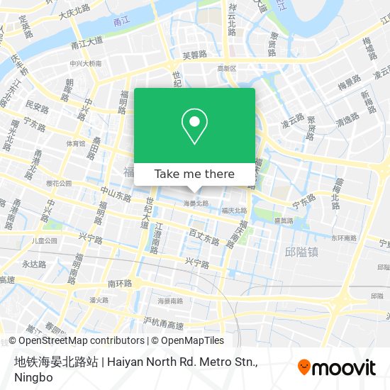 地铁海晏北路站 | Haiyan North Rd. Metro Stn. map