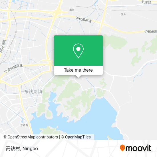高钱村 map
