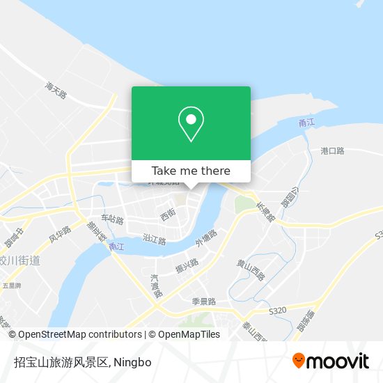 招宝山旅游风景区 map