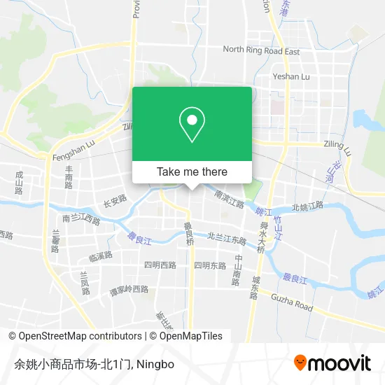 余姚小商品市场-北1门 map
