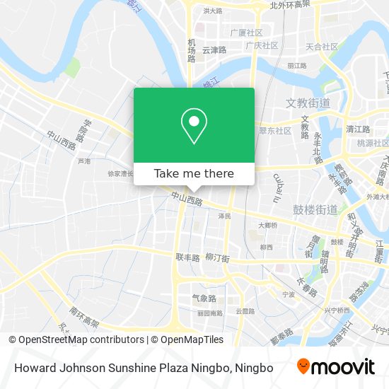 Howard Johnson Sunshine Plaza Ningbo map