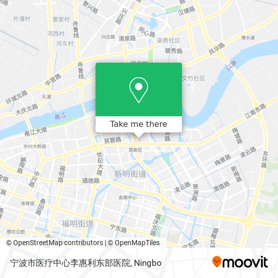 宁波市医疗中心李惠利东部医院 map