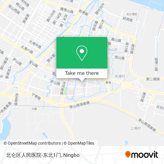 北仑区人民医院-东北1门 map