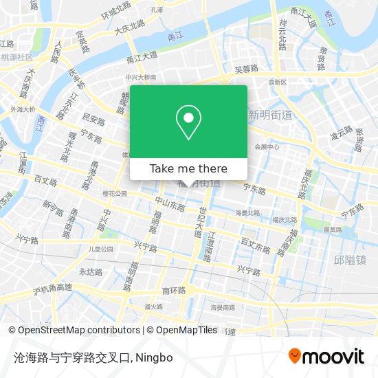 沧海路与宁穿路交叉口 map