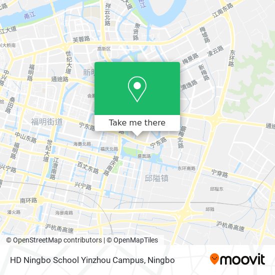 HD Ningbo School Yinzhou Campus map