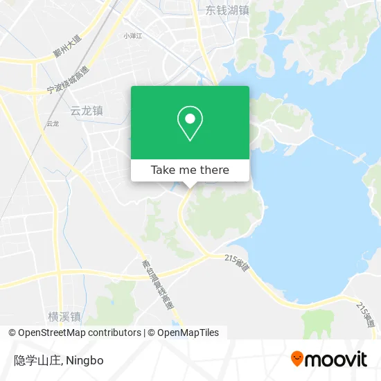 隐学山庄 map