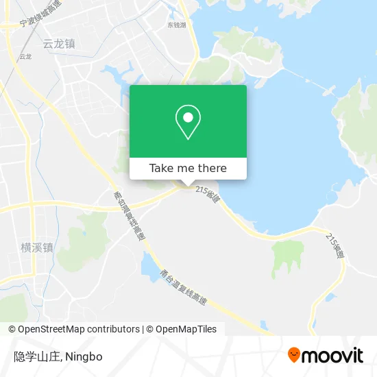 隐学山庄 map