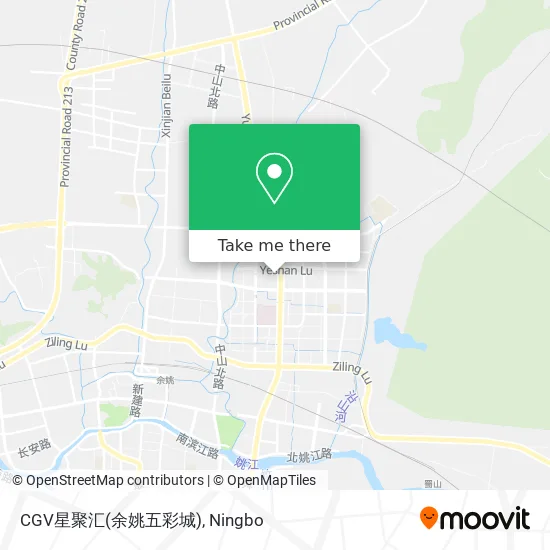 CGV星聚汇(余姚五彩城) map