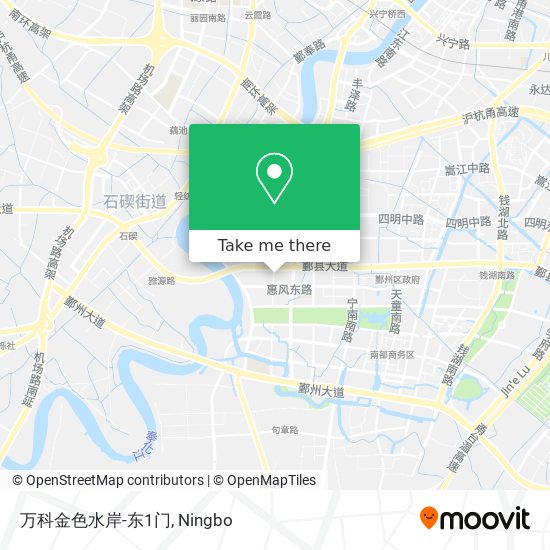 万科金色水岸-东1门 map