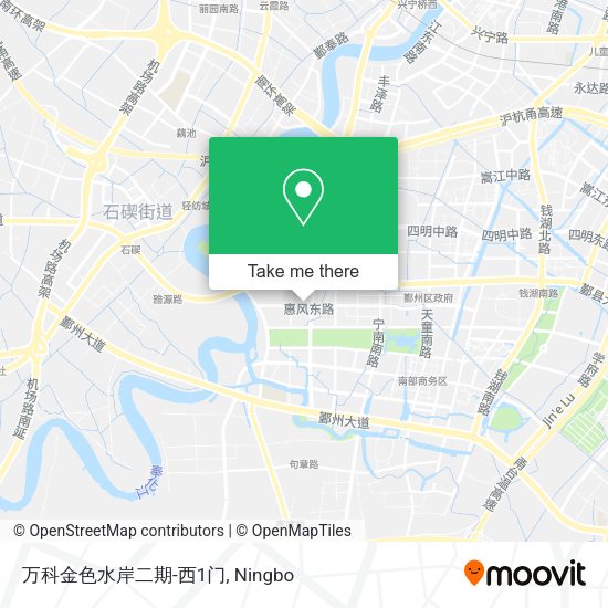 万科金色水岸二期-西1门 map