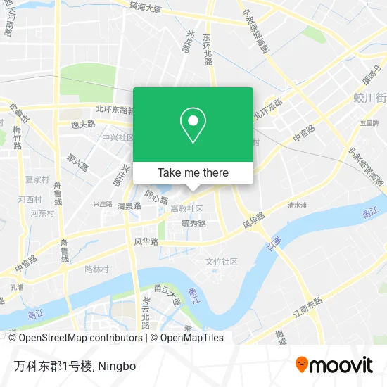 万科东郡1号楼 map