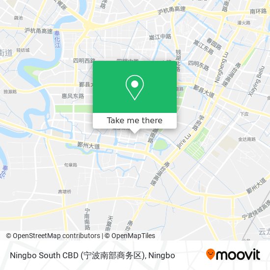 Ningbo South CBD (宁波南部商务区) map