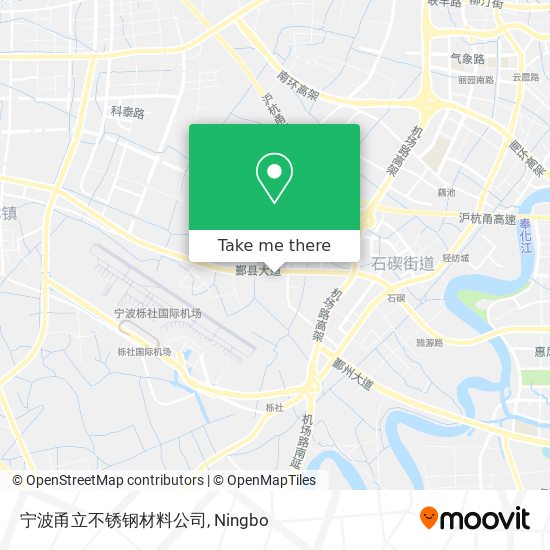 宁波甬立不锈钢材料公司 map