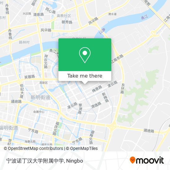 宁波诺丁汉大学附属中学 map
