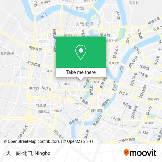 天一阁-北门 map