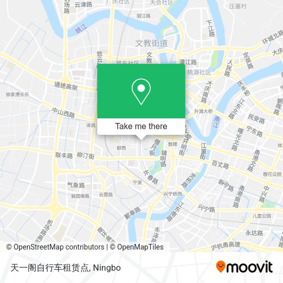 天一阁自行车租赁点 map