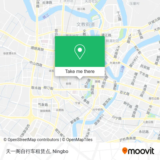 天一阁自行车租赁点 map