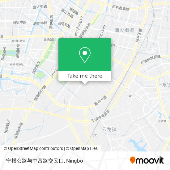 宁横公路与中富路交叉口 map