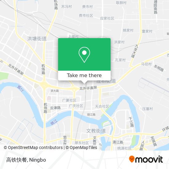 高铁快餐 map