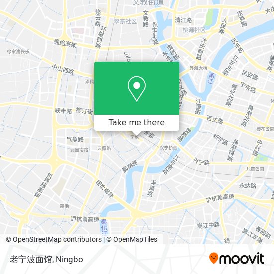 老宁波面馆 map