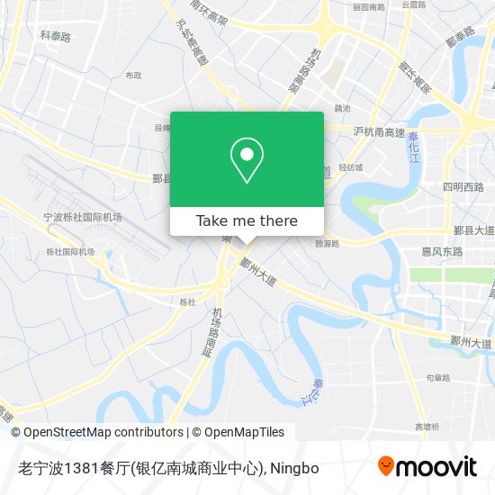 老宁波1381餐厅(银亿南城商业中心) map
