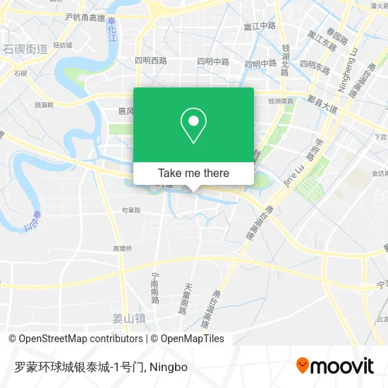 罗蒙环球城银泰城-1号门 map