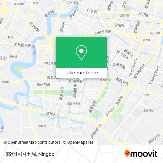 鄞州区国土局 map