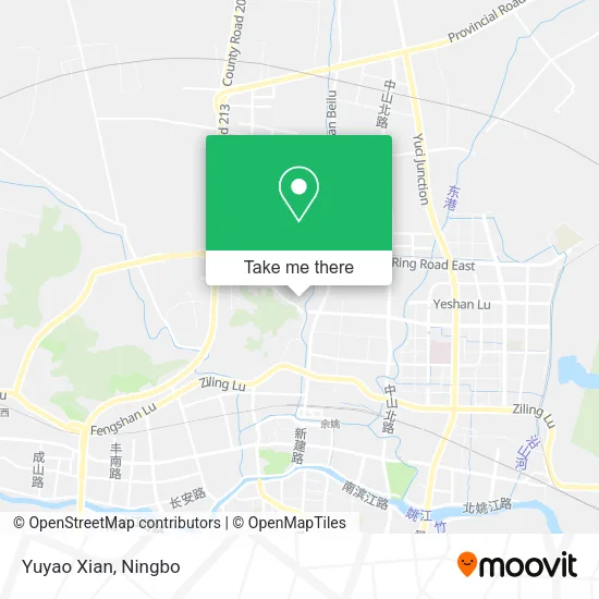 Yuyao Xian map