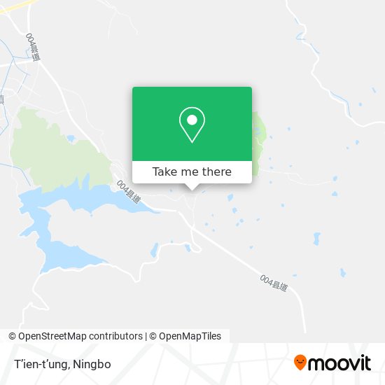 T’ien-t’ung map