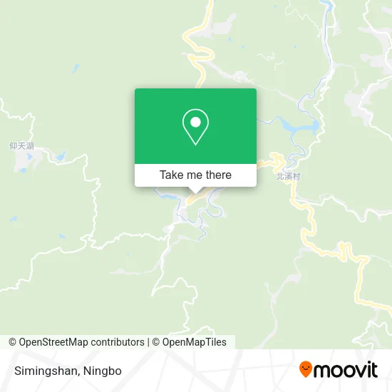 Simingshan map