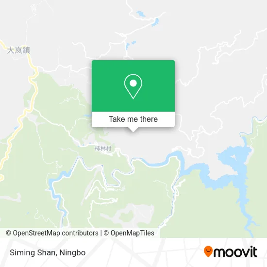 Siming Shan map