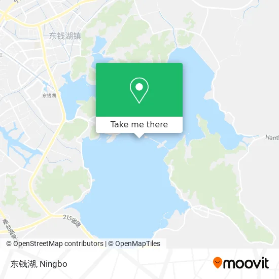 东钱湖 map