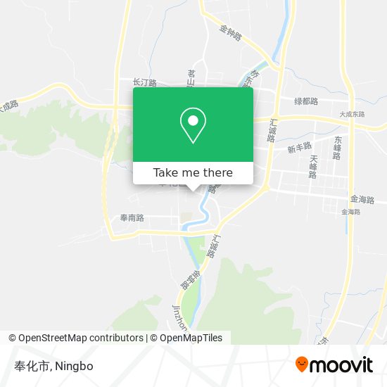 奉化市 map
