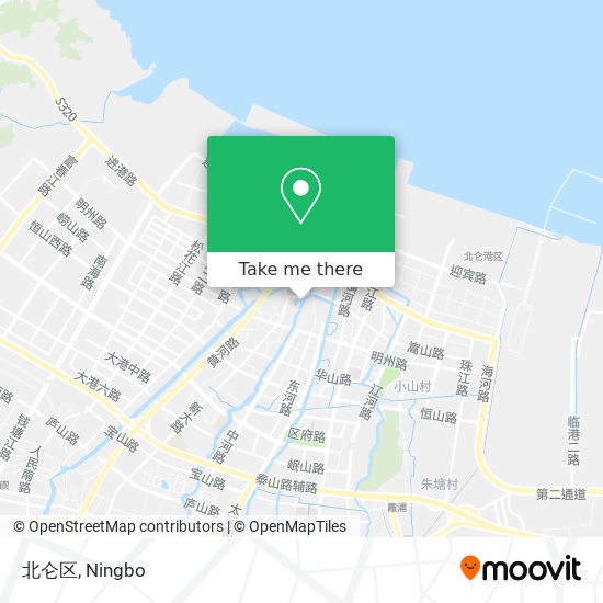 北仑区 map
