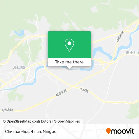 Chi-shan-hsia-ts’un map