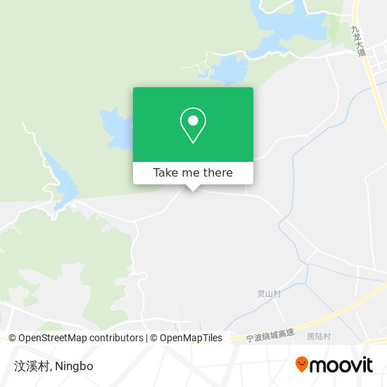 汶溪村 map