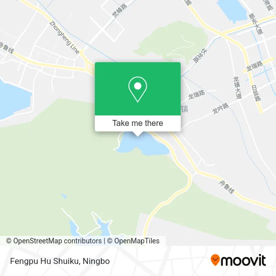 Fengpu Hu Shuiku map