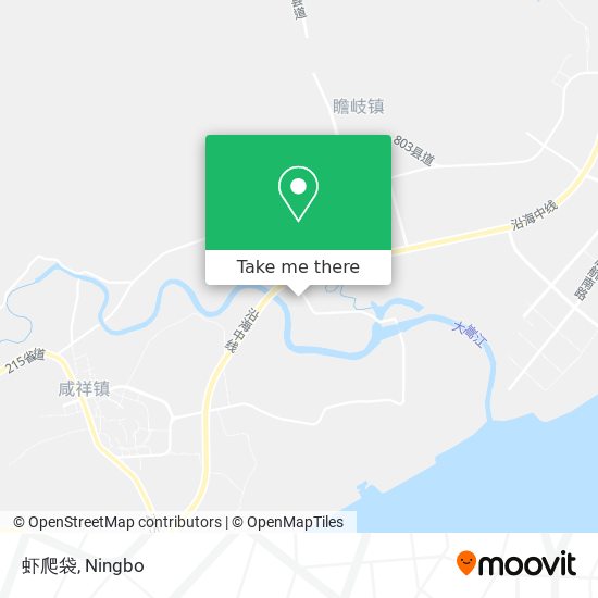 虾爬袋 map