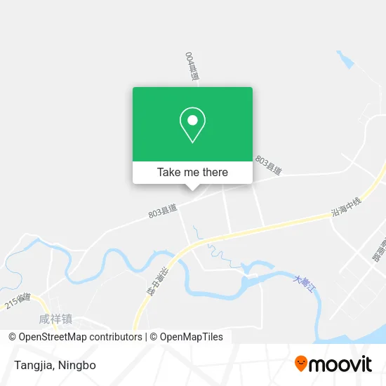 Tangjia map