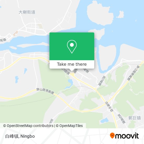 白峰镇 map