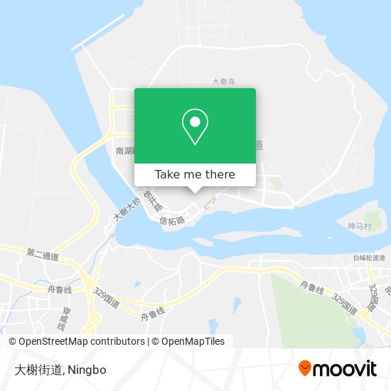 大榭街道 map
