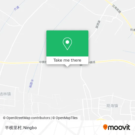 半横里村 map