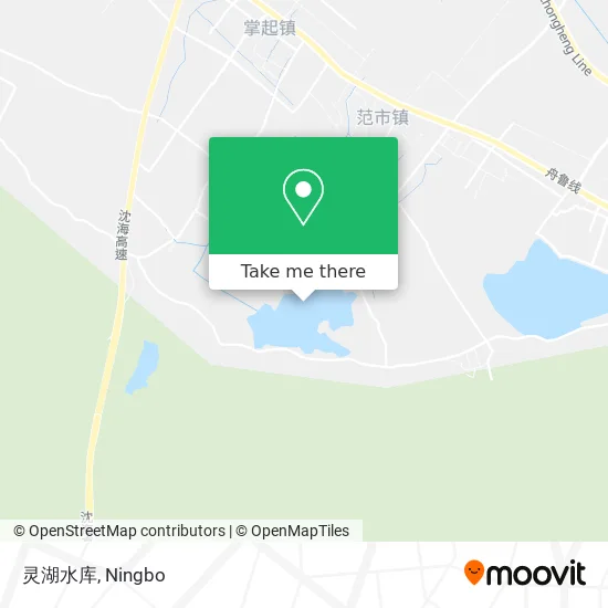 灵湖水库 map