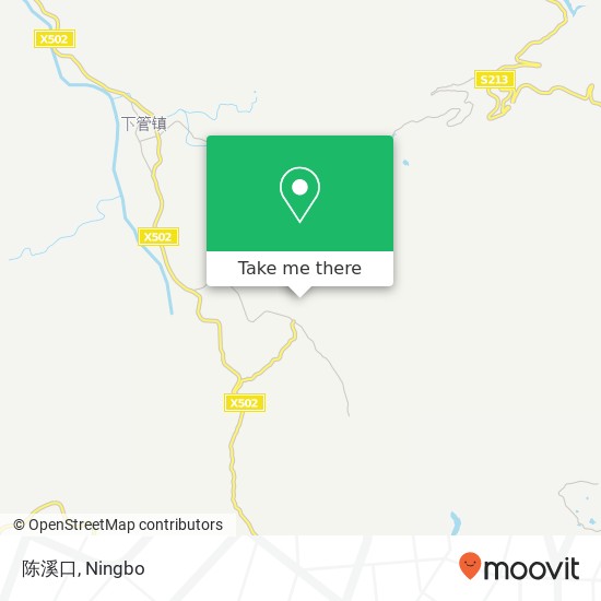 陈溪口 map