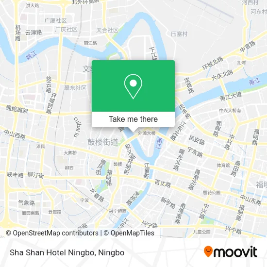 Sha Shan Hotel Ningbo map