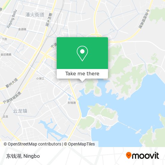 东钱湖 map