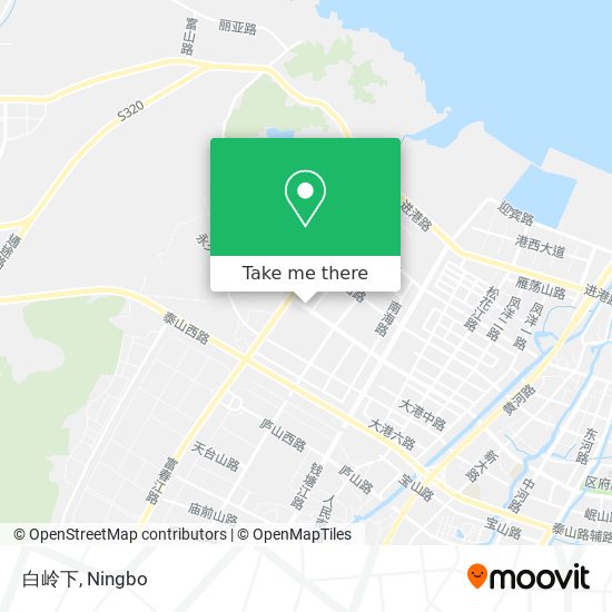 白岭下 map