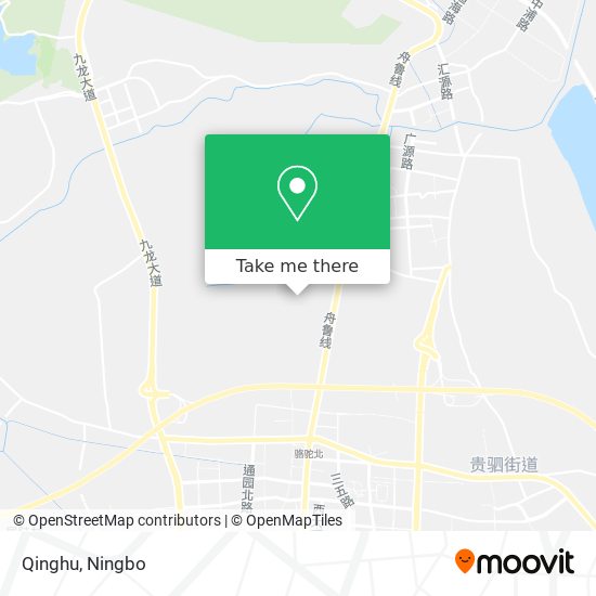 Qinghu map